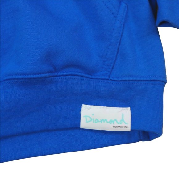 Diamond supply co hoodie / blue color /  skateboarding hoodie with front graphic - Picture 4 of 4
